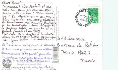 Le Moule — Guadalupe — Edições Extra-Bra — Verso