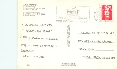 Marie-Galante — widok panoramiczny — Mexichrome, nr 199 — Rewers