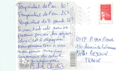 Mercado de Saint-François — Guadeloupe — Edições Exbravat — Verso