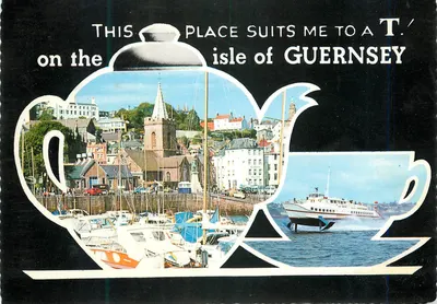 Vista de Guernesey — This place suits me to a T. — Bamforth & Co. Ltd.