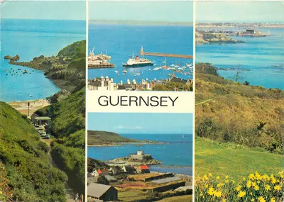 Guernsey — vista panorâmica — Publicado pela Guernsey Press Co. Ltd., Scarborouh