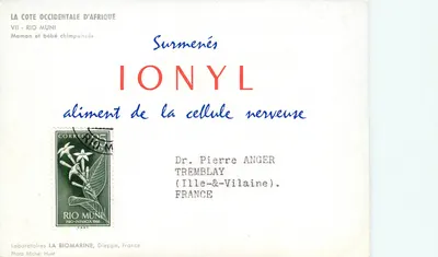 Szczurki — Maman i dziecko — Laboratoires LA BIOMARINE, Dieppe, Francja — Rewers