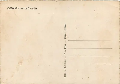 Conakry — La Corniche — Lescuyer et Fils, Lyon — Rewers