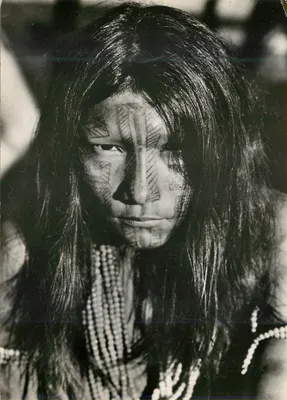 Retrato de Indígena da Guiana — Expedição Guiana-Tumuc-Humac — Cliché D. Darbois