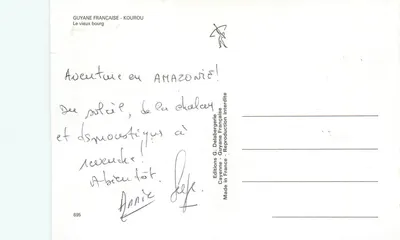 KOUROU LE VIEUX BOURG — Guiana Francesa — Edições G. Delaberge — Verso