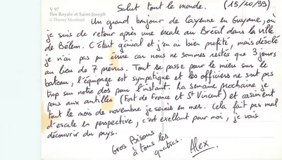 Ilhas do Salut — Guiana — editor Thierry Montford, série V 97 — Verso