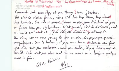 Ilhas do Salut — Guiana — Edição Thierry Montford — Verso