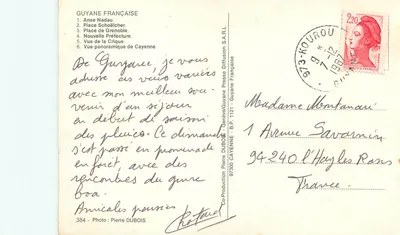 Kajenna — Gujana Francuska — Wydawca: Pierre DUBOIS, nr 384 — Rewers