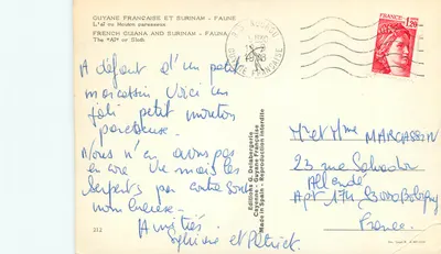 L'âî ou Mouton paresseux — Guiana Francesa e Suriname — Éditions G. Delabergerie — Verso