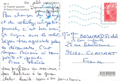 Gujana — Ti Punch Gujański — Fotografie Thierry Montford, BD 6 — Rewers