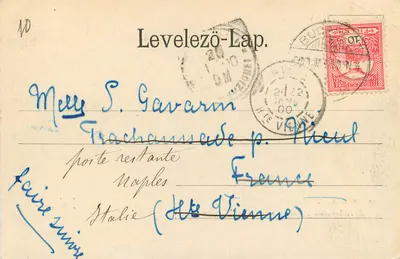 Akademia handlowa — Budapeszt — Ganz Antal, nr 69 — Rewers