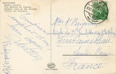 Budapeszt — ogólny widok Dunaju — Karinger Budapeszt — Rewers