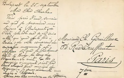 Budapeszt — Most Margarytany (Margithid, Margarethenbrücke) — Divald 54 — Rewers