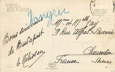 Budapest. Halászbástya — Bastião dos Pescadores — Karinger Budapest — Verso