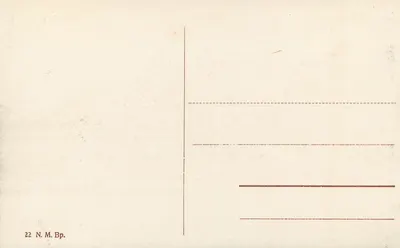 Parlamento de Budapeste — vista do edifício sobre o Danúbio — editor N.M. Bp. n°22 — Verso