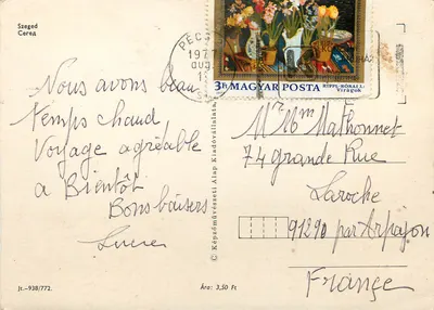 Szeged — Catedral e cidade — Editor Rippl-Rónai J. (n° 938/772) — Verso