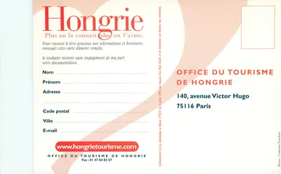 Ponte das Correntes e leão — Budapeste — Office de Turismo da Hungria, n° MEDI/415 — Verso