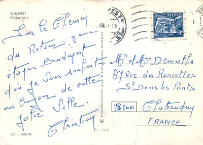 Budapeszt — widok panoramiczny — Képzőművészeti Alap Kiadó, nr 1040/782 — Rewers