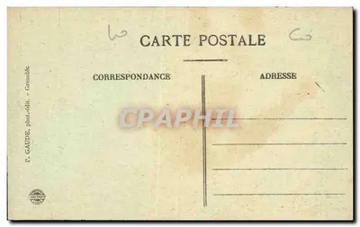 Grenoble — Plac Bastilli i Cours Saint-André — F. GAUDE, fot. i wyd. Grenoble — Rewers