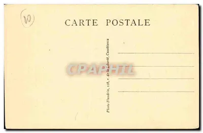 Casablanca — Koło Oficerów i Pałac Sądowy — Foto Plandrin, nr 7-40 — Rewers