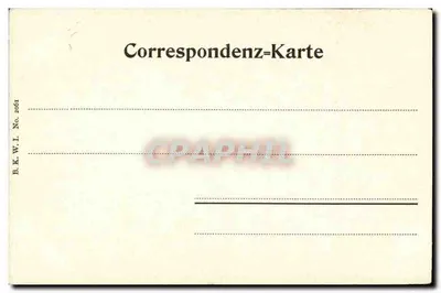 Domador de cavalos no Maria Theresienplatz — Viena — editor B.K.W.I. No. 2661 — Verso
