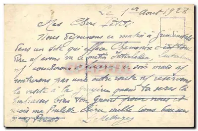 Grindelwald — Église et Viescherhorn — Kunstverlag Schmid-Bielenz, n° 1126 — Verso