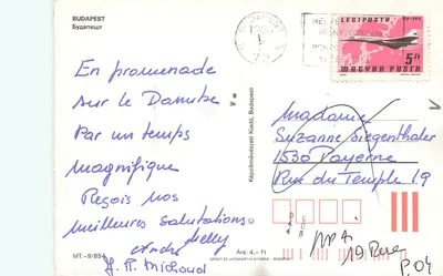 Budapeszt — widok zabytków — MT-9/854, Képzőművészeti Kiadó — Rewers