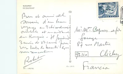Budapest — Vista panorâmica — Editor Képzőművészeti Alap Kladóvállalat, n° 692/763 — Verso