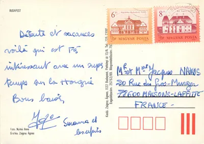Budapest — widok panoramiczny — Zsigray Ágnes, n° 7300 — Rewers