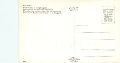 Budapeszt — Halászbástya z Margitszigetem — O.S.J. Budapest — Rewers