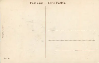 O Connaught Hotel em Poona — editor Savony, n° 57-4-26 — Verso