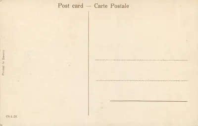 Most Bund w Poona — wydrukowany w Saksonii — Rewers