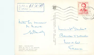 Casablanca — Prefeitura e vista geral — Jeff Édition — Verso
