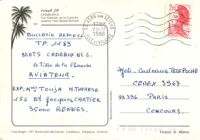 Casablanca — Ogólny widok Corniche — Casa-images, nr 182 — Rewers