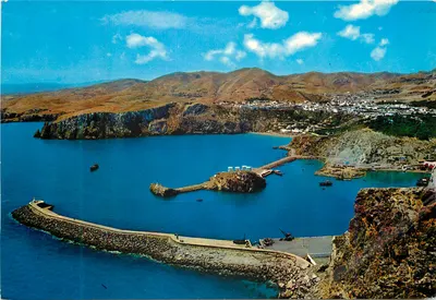 El Hoceima — Vista do porto e da cidade — Edições Librería Escolar, Tetuán