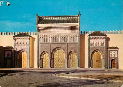 Porta do Palácio Real em Fès — editor JEFF, n° B.5423