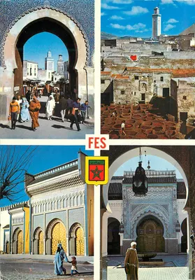 Fès — Porta de Boujeloud, Os Tanners, Palácio Real, Mesquita Karaouiyine — Foto ITT AH Casablanca