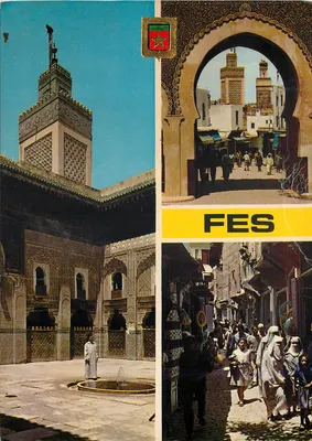 Fès — vista da mesquita Bou Inania e das ruas — Komaroc SA n°36