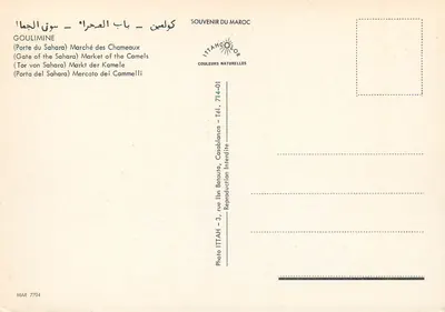 Goulimine — Mercado dos Camelos — ITTAHCOLOR — Verso
