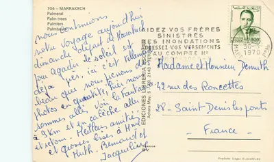 Palmeiros — Marrakech — Éditions Librería Escobar — Verso