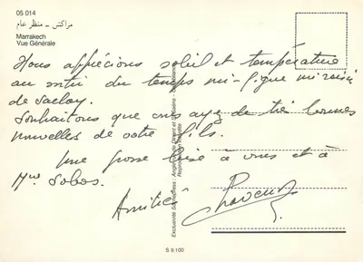 Marrakech — Ogólny widok — Société Sophepress, nr 05 014 — Rewers
