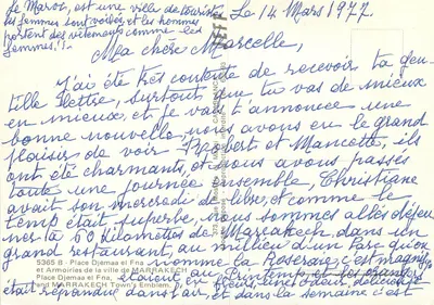 Praça Djemaa el Fna — Marrakech — Editora: Carabanche — Verso