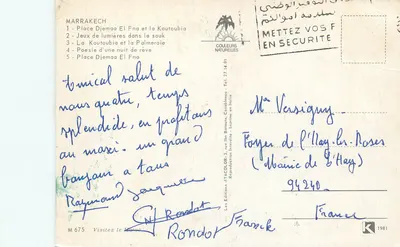 Marrakech — Pamiątka z Marrakechu — Wydawnictwo Itacolor — Rewers