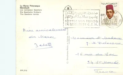 Groby Saadiane — Marrakech — Wydawnictwo Bertrand — Rewers