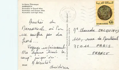 Marrakech — Koutoubia e Grande Atlas — Editora Bertrand — Verso
