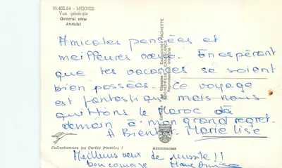 Meknès — Ogólny widok — Wydawnictwo Diplôme — Rewers