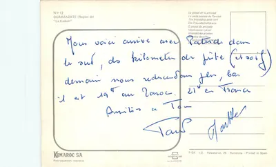 La Kasbah — Ouarzazate (Região de) — Komaroc SA, n°12 — Verso