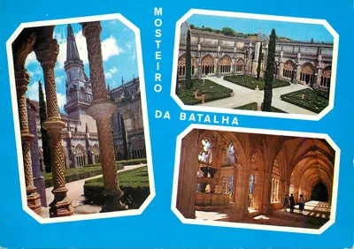 Mosteiro da Batalha — vista do claustro, da torre e das galerias — editor DÚLIA, n° 315