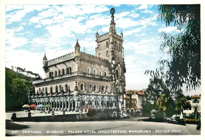 Portugal - Bussaco - Hotel Palace (Arquitetura Manuelina - Século XVIII)