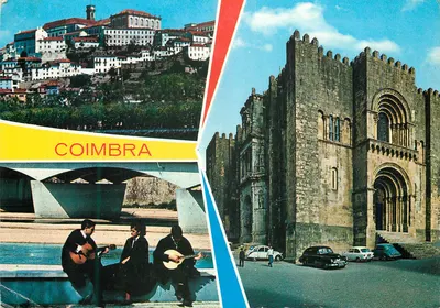 Bilhete postal moderno Portugal Coimbra